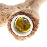 5 Head Vintage Hanging Hemp Rope for Light Retro Lamp Ceiling Pendant E27 Base - Extra Image