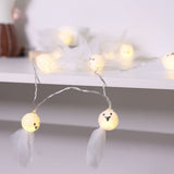 1.5M 10 LED Ghost Elf Grimace Fairy Lights String Halloween Party Props Decorations