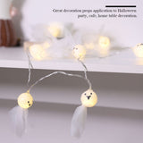 1.5M 10 LED Ghost Elf Grimace Fairy Lights String Halloween Party Props Decorations - Extra Image