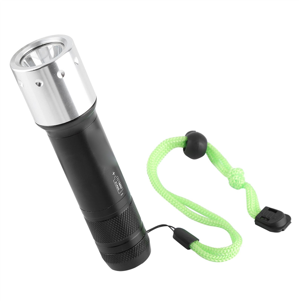 Aluminum Alloy Portable LED Waterproof Diving Flashlight Torch Outdoor 3 Modes Adjustable