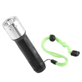 Aluminum Alloy Portable LED Waterproof Diving Flashlight Torch Outdoor 3 Modes Adjustable - Low Angle