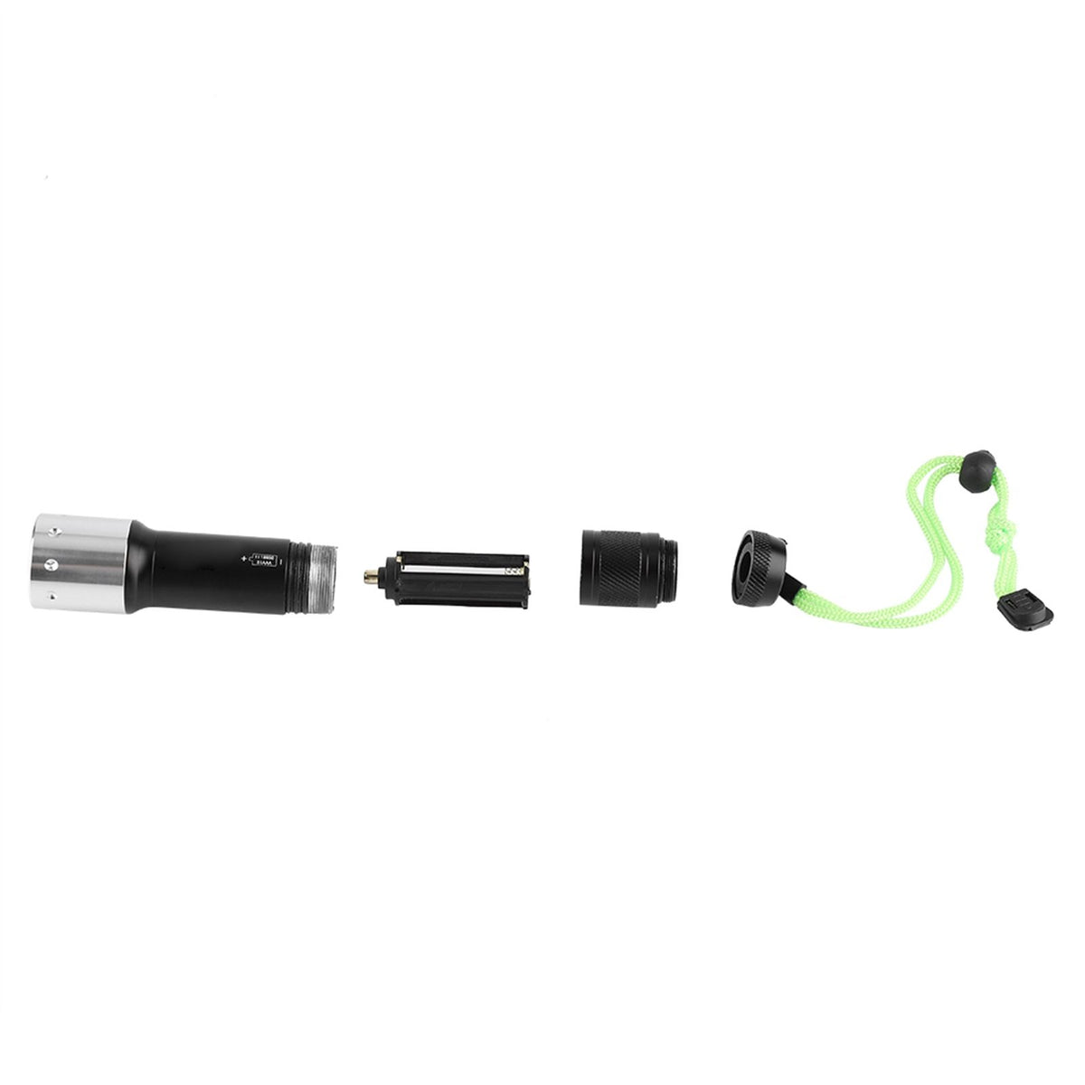 Aluminum Alloy Portable LED Waterproof Diving Flashlight Torch Outdoor 3 Modes Adjustable