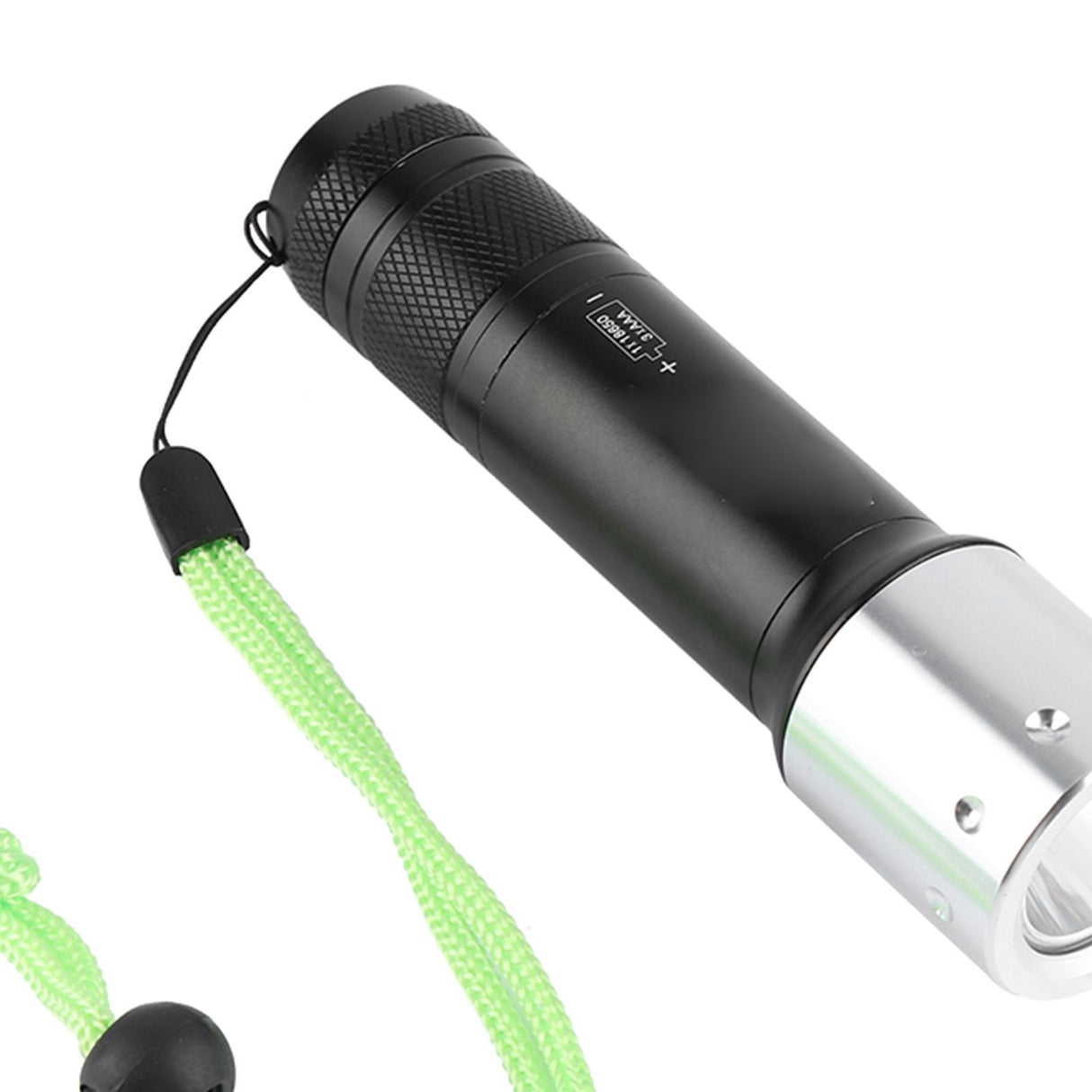Aluminum Alloy Portable LED Waterproof Diving Flashlight Torch Outdoor 3 Modes Adjustable