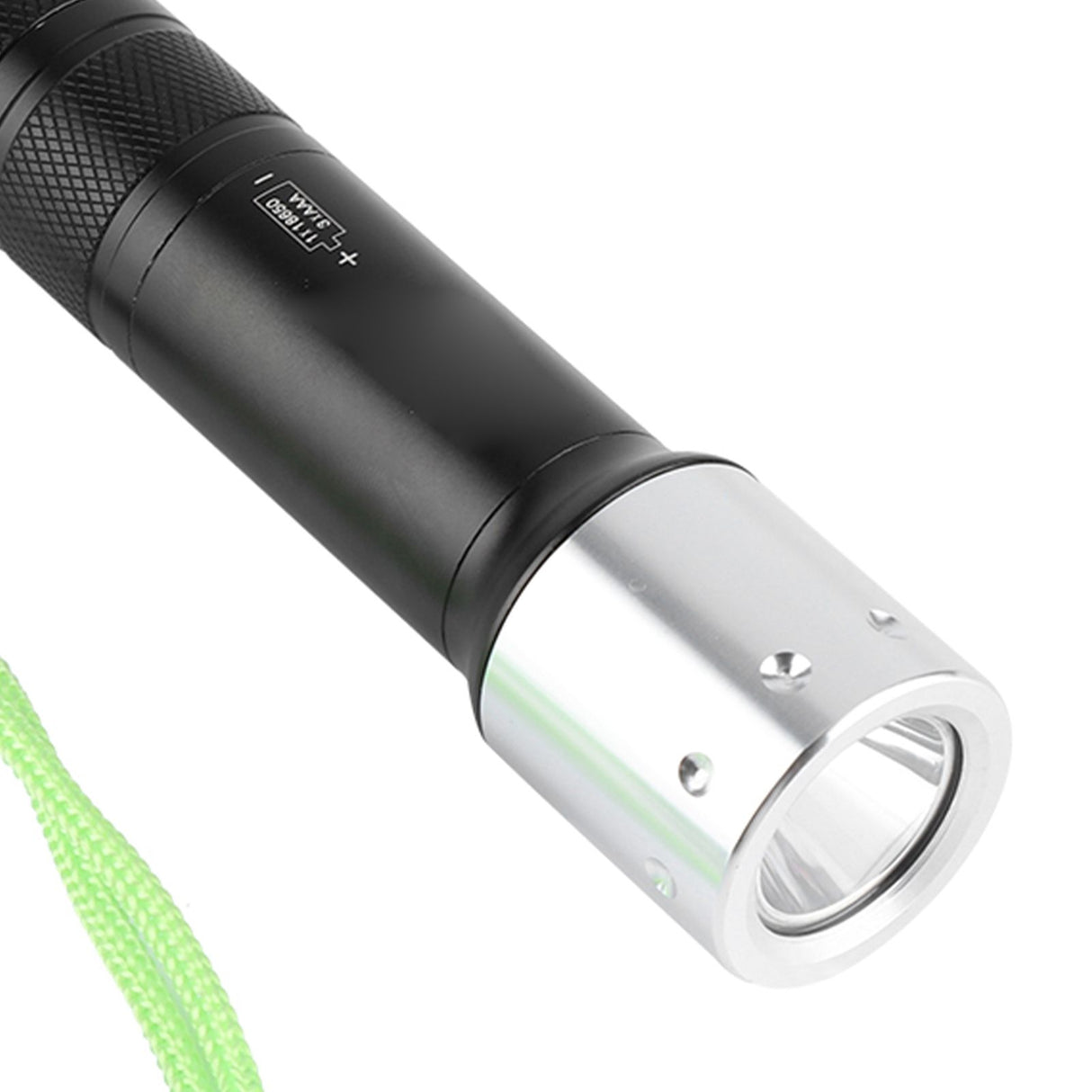 Aluminum Alloy Portable LED Waterproof Diving Flashlight Torch Outdoor 3 Modes Adjustable