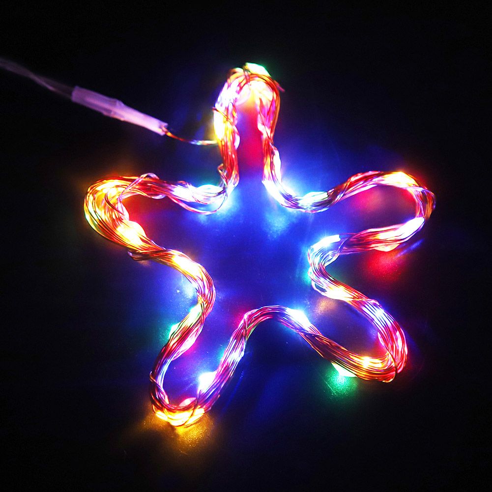 3m 30LEDs Copper Wire Battery Powered String Fairy Light Xmas Wedding Lamp DIY (Colorful)