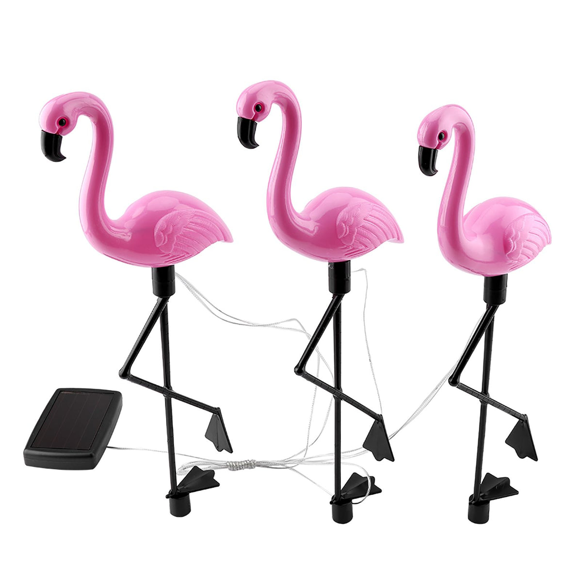 3 In 1 LED Flamingo Solar Power Light for Outdoor Waterproof Yard Garden Lawn Lamp