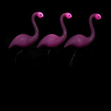 3 In 1 LED Flamingo Solar Power Light for Outdoor Waterproof Yard Garden Lawn Lamp - Rear View