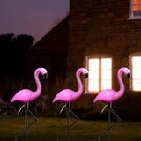 3 In 1 LED Flamingo Solar Power Light for Outdoor Waterproof Yard Garden Lawn Lamp