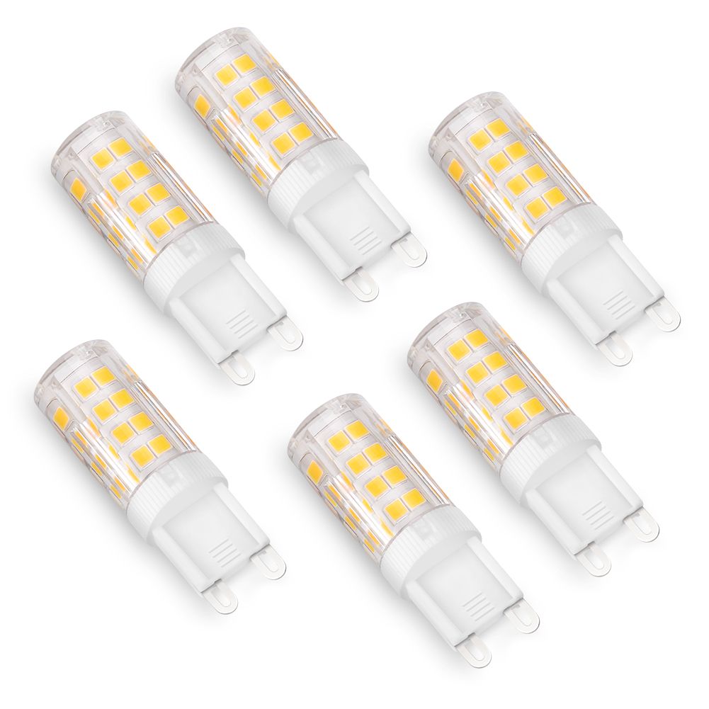 FBA Warm White No stroboscopic 5W G9 Corn Bulb Ceramic Highlight (6 Pack) AC110-130V