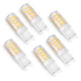 FBA Warm White No stroboscopic 5W G9 Corn Bulb Ceramic Highlight (6 Pack) AC110-130V