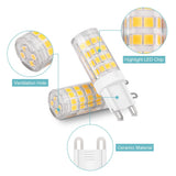 FBA Warm White No stroboscopic 5W G9 Corn Bulb Ceramic Highlight (6 Pack) AC110-130V