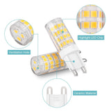 FBA Warm White No stroboscopic 5W G9 Corn Bulb Ceramic Highlight (6 Pack) AC220-240V
