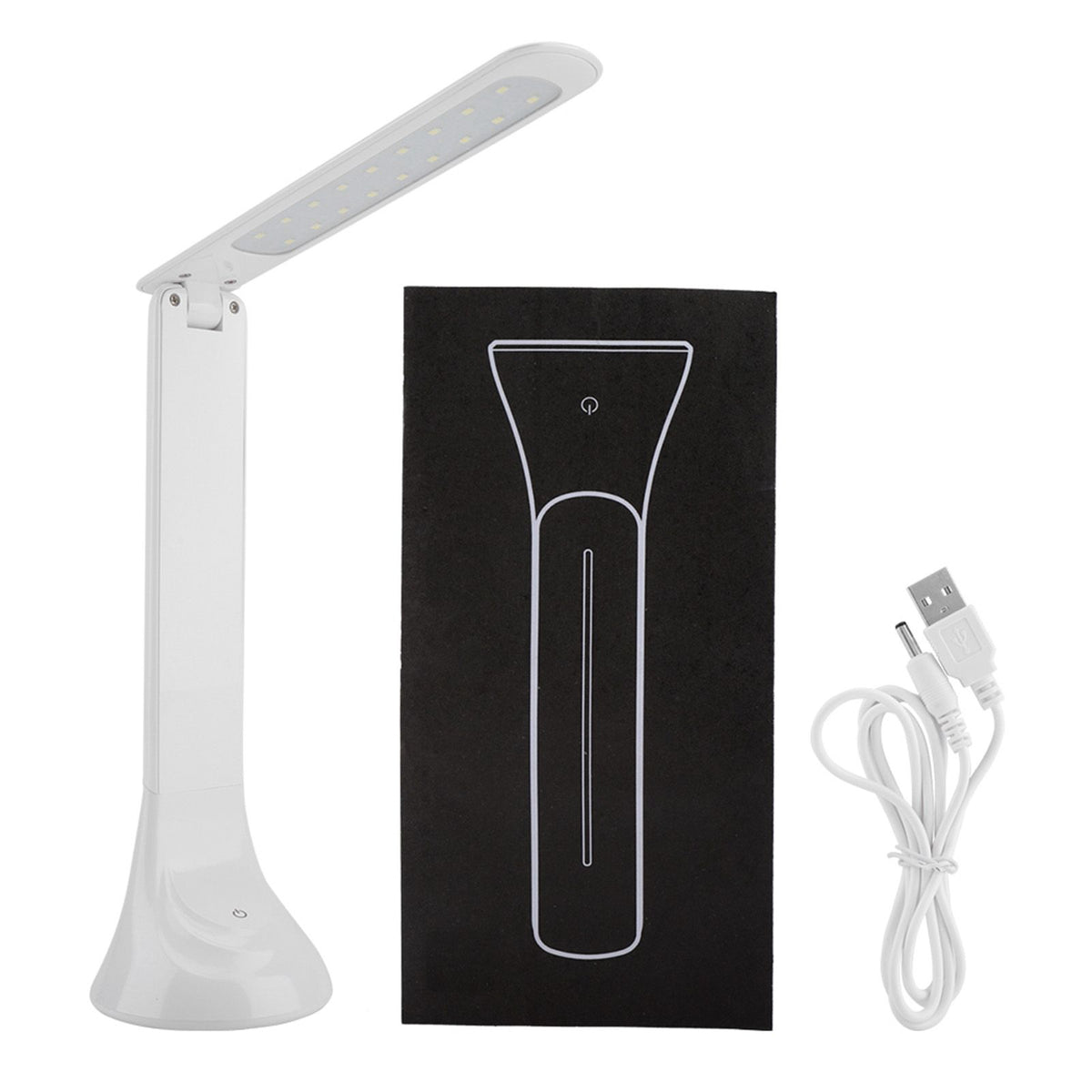 Rechargeable Folding LED Light Desk Table Desktop Lamp Eye Care for Reading Study Lighting