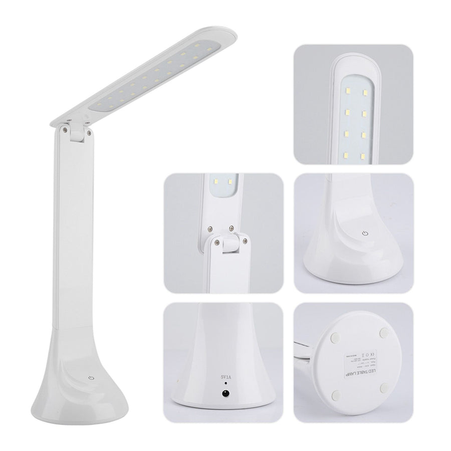 Rechargeable Folding LED Light Desk Table Desktop Lamp Eye Care for Reading Study Lighting