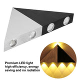 AC85-265V 5W LED Wall Light Triangle Sconce Lamp for Home Bedroom Bar Cafe Cold White