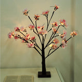 Indoor 24pcs LED Cherry Tree Shape Lamp Home Party Decor Light - Low Angle