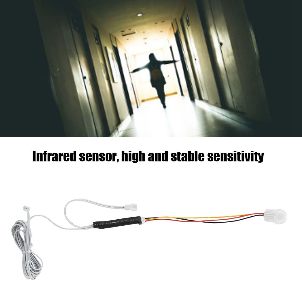 DC5-24V 1.5A Mini Adjustable Infrared Sensor Human Body Induction Switch for Light