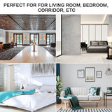LED Acrylic Indoor Room Wall Mounted Sconce Light Bed Night Lamp (Warm Light & White L) - Low Angle
