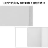 LED Acrylic Indoor Room Wall Mounted Sconce Light Bed Night Lamp (Warm Light & White L)