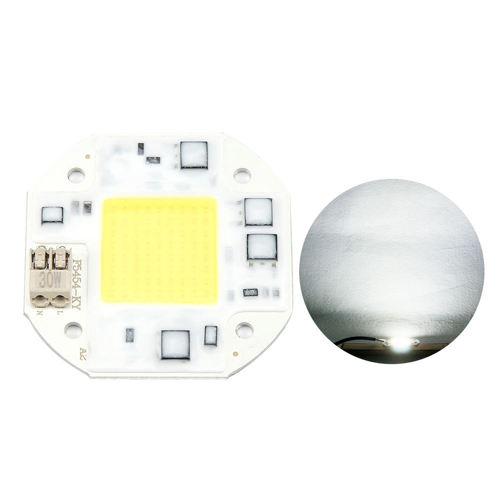 AC100-260V 30W Cold White High Power Integrated Chip Light Source COB Bead Spotlight Bulb