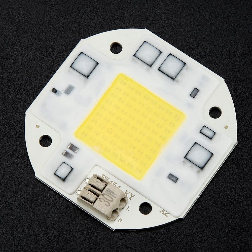 AC100-260V 30W Cold White High Power Integrated Chip Light Source COB Bead Spotlight Bulb