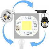AC100-260V 30W Cold White High Power Integrated Chip Light Source COB Bead Spotlight Bulb