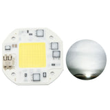 AC100-260V 50W Cold White High Power Integrated Chip Light Source COB Bead Spotlight Bulb - Front View