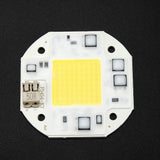 AC100-260V 50W Cold White High Power Integrated Chip Light Source COB Bead Spotlight Bulb - Top-Down View