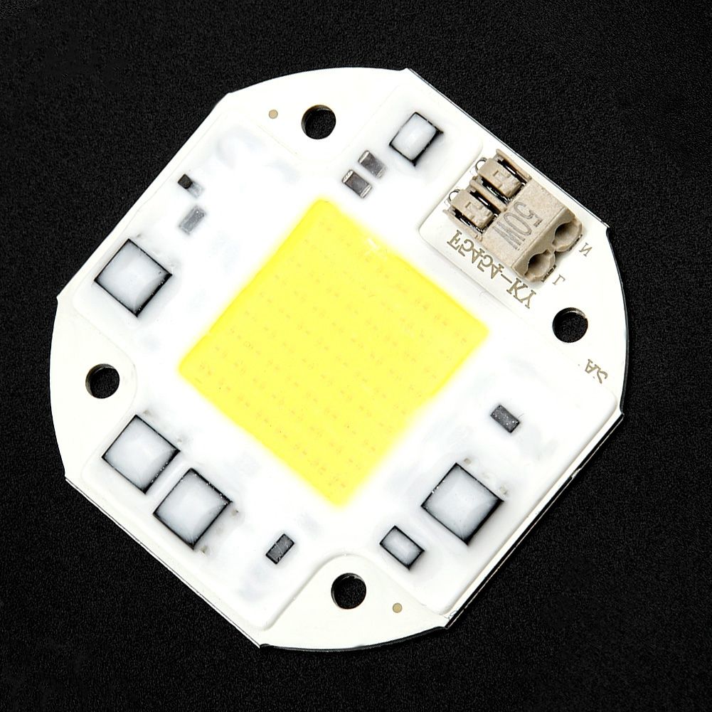 AC100-260V 50W Cold White High Power Integrated Chip Light Source COB Bead Spotlight Bulb