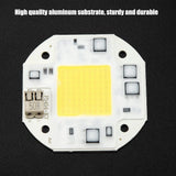 AC100-260V 50W Cold White High Power Integrated Chip Light Source COB Bead Spotlight Bulb - Low Angle