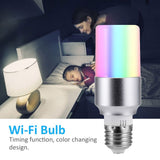 B22 AC85-265V 7W RGBW LED Light Bulb Smartphone Controlled Wi-Fi Smart Lamp Bulbs
