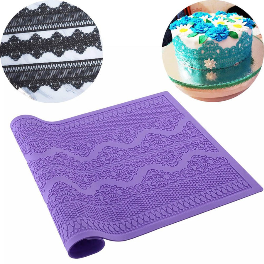 Silicon Baking Mat Sheet Pastry Baking Tool Reusable Cake Lace Mat Decorative Molds for Pudding Pastry