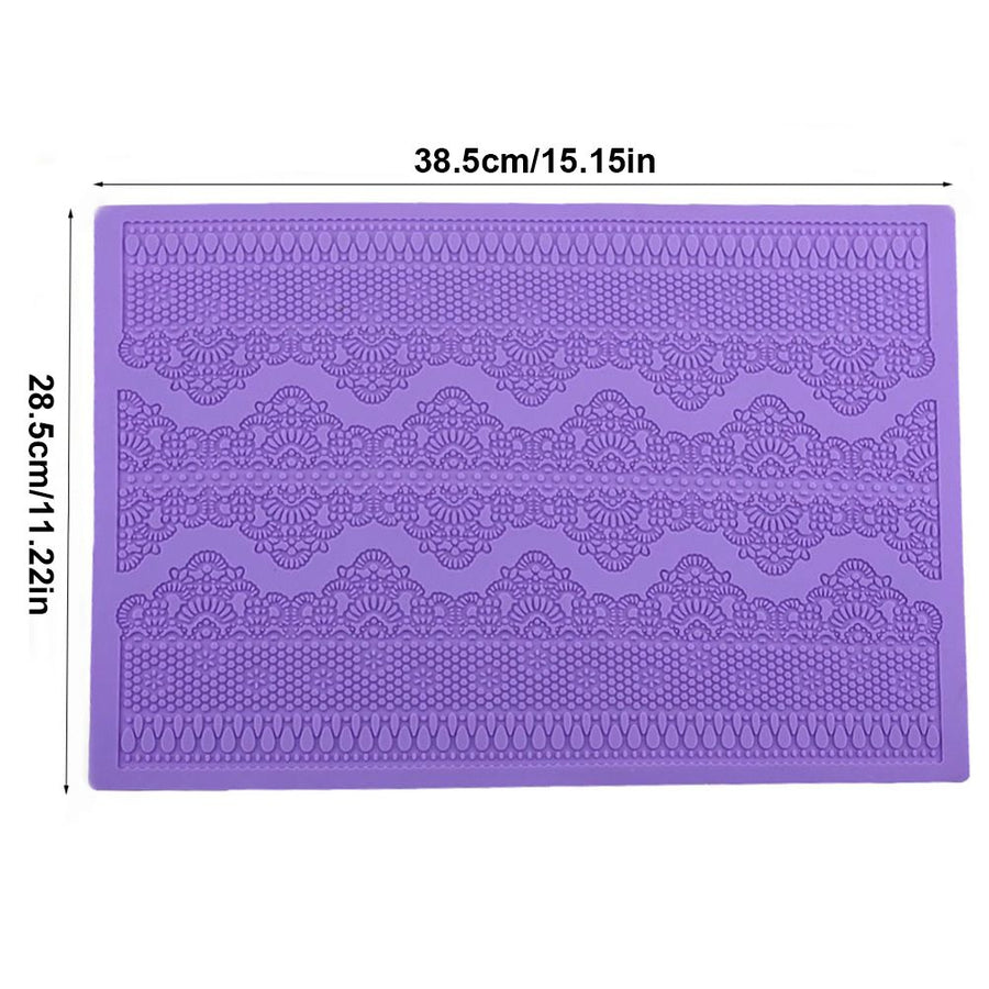 Silicon Baking Mat Sheet Pastry Baking Tool Reusable Cake Lace Mat Decorative Molds for Pudding Pastry