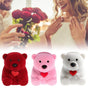 Jewelry Box Flocking Bear Shape Jewelry Storage Ring Box Gift Holder Storage Case Gift Box for Proposal Engagement Wedding