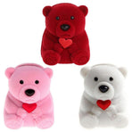 Jewelry Box Flocking Bear Shape Jewelry Storage Ring Box Gift Holder Storage Case Gift Box for Proposal Engagement Wedding