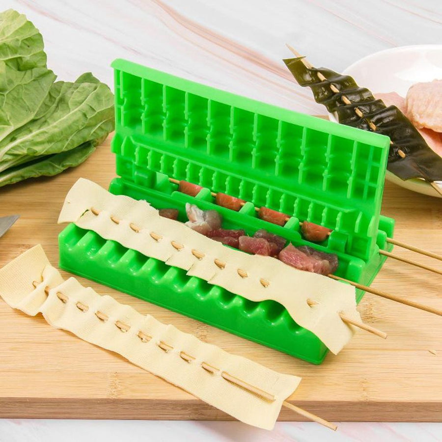 Manual Meat Skewer Barbecue Wear String Tool Multifunctional Barbecue Accessory