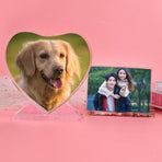 Resin Photo Frame Molds Personalized Photo Frame Mold Heart and Rectangle Pattern for DIY Crafts Home Decor