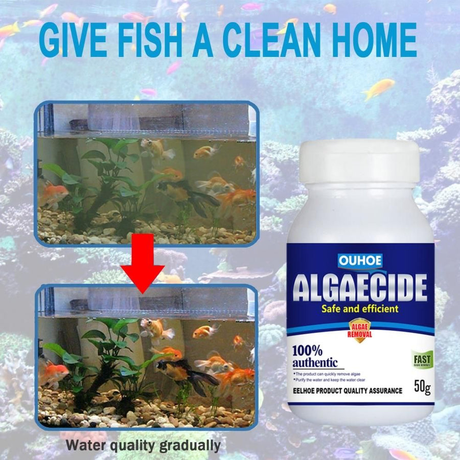 50g Aquarium Algaecide Algae Control Moss Remover for Pond Fish Tank