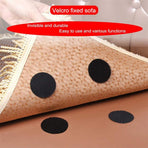 10 Pairs Fixed Tapes Round Dot Hook and Loop Adhesive Tapes for Fixing Household Bedclothes Sofa Cushion Carpet