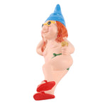 Garden Goblin Art Decoration Funny Elf Statue Resin Dwarf Naughty Garden Statue for Home Garden Decoration