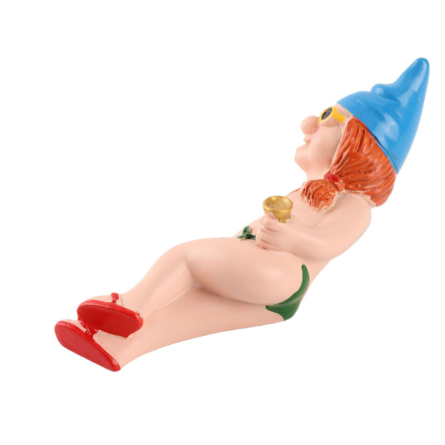 Garden Goblin Art Decoration Funny Elf Statue Resin Dwarf Naughty Garden Statue for Home Garden Decoration