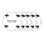 5PCS Flea Trap Stickers Sticky Fly Traps Pumpkin Shaped Flea Traps for Home Bedroom