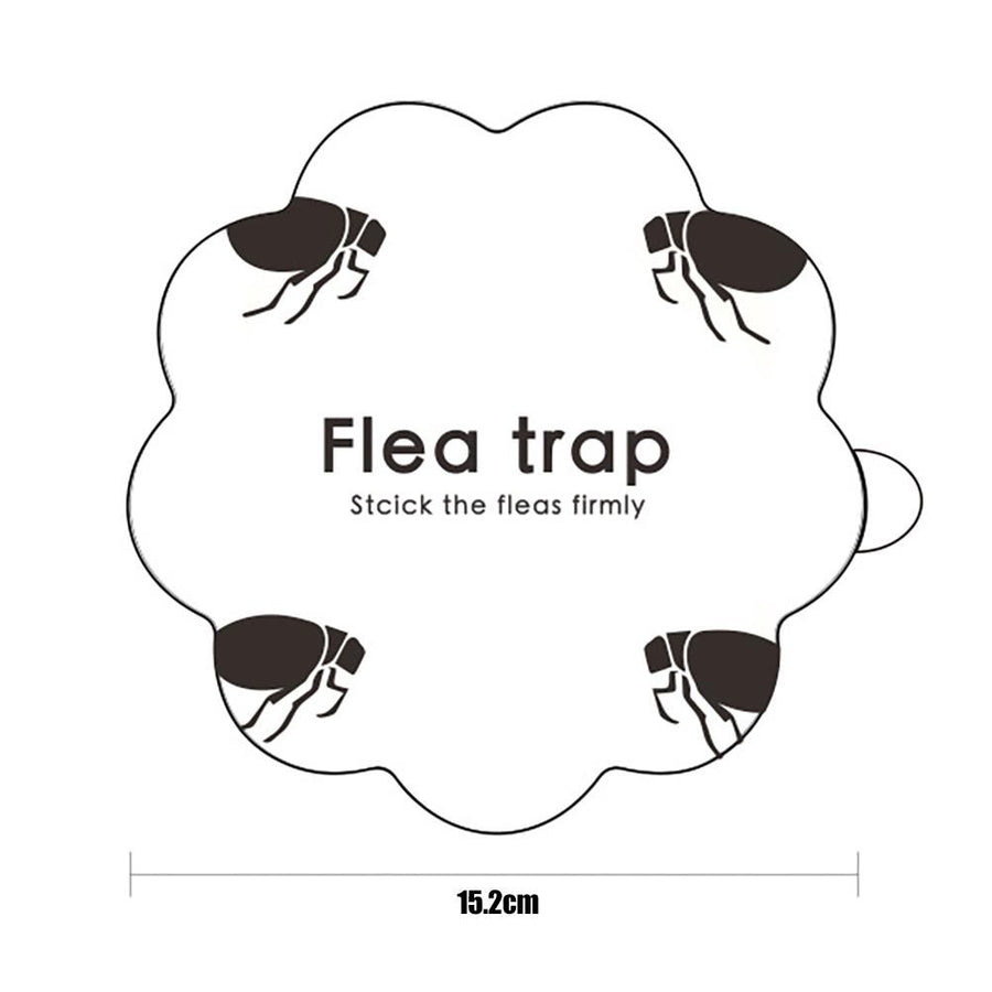 5PCS Flea Trap Stickers Sticky Fly Traps Pumpkin Shaped Flea Traps for Home Bedroom