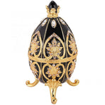 Easter Egg Metal Box Ornament Diamante Egg Ornament Jewelry Box Exquisite Easter Egg Metal Craft