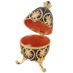 Easter Egg Metal Box Ornament Diamante Egg Ornament Jewelry Box Exquisite Easter Egg Metal Craft