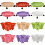 Flower Pot Tray with Wheels Wheeled Planter Saucer Tray Potted Flower Pot Tray for Indoor Outdoor