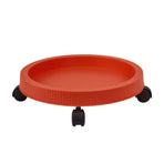 Flower Pot Tray with Wheels Wheeled Planter Saucer Tray Potted Flower Pot Tray for Indoor Outdoor