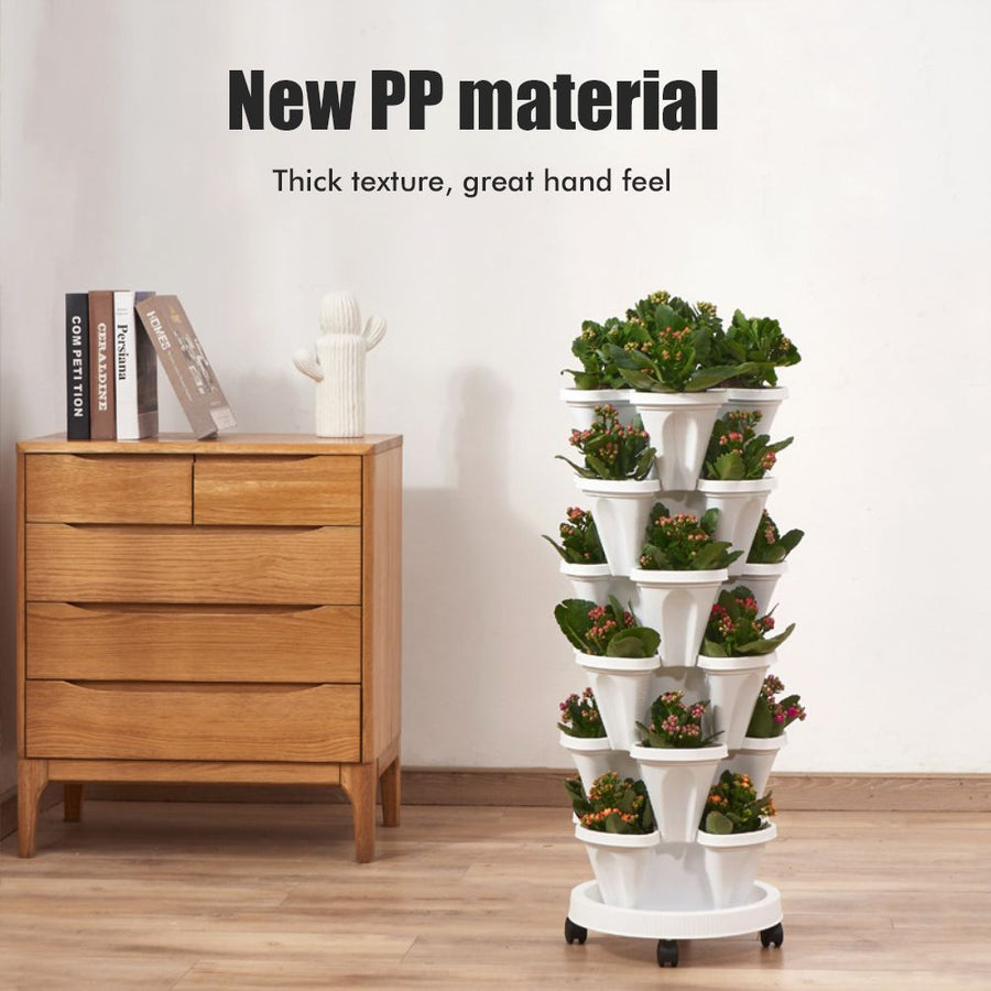 Flower Pot Tray with Wheels Wheeled Planter Saucer Tray Potted Flower Pot Tray for Indoor Outdoor