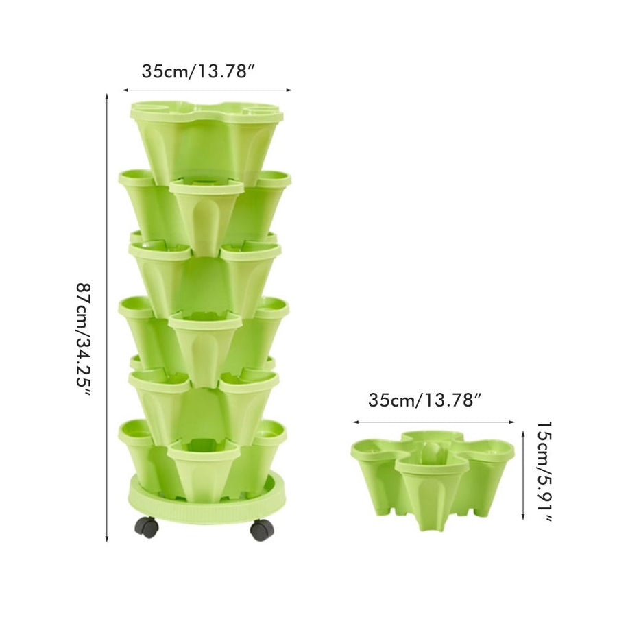 Flower Pot Tray with Wheels Wheeled Planter Saucer Tray Potted Flower Pot Tray for Indoor Outdoor