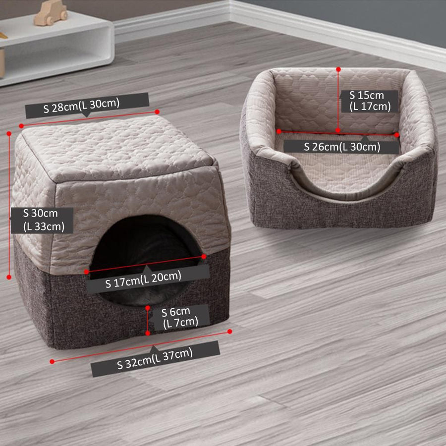 Pet Nest Semi Enclosed Cat House Pet Room Pet Cat Sleeping Nest Four Seasons Home Window Sleeping Bed